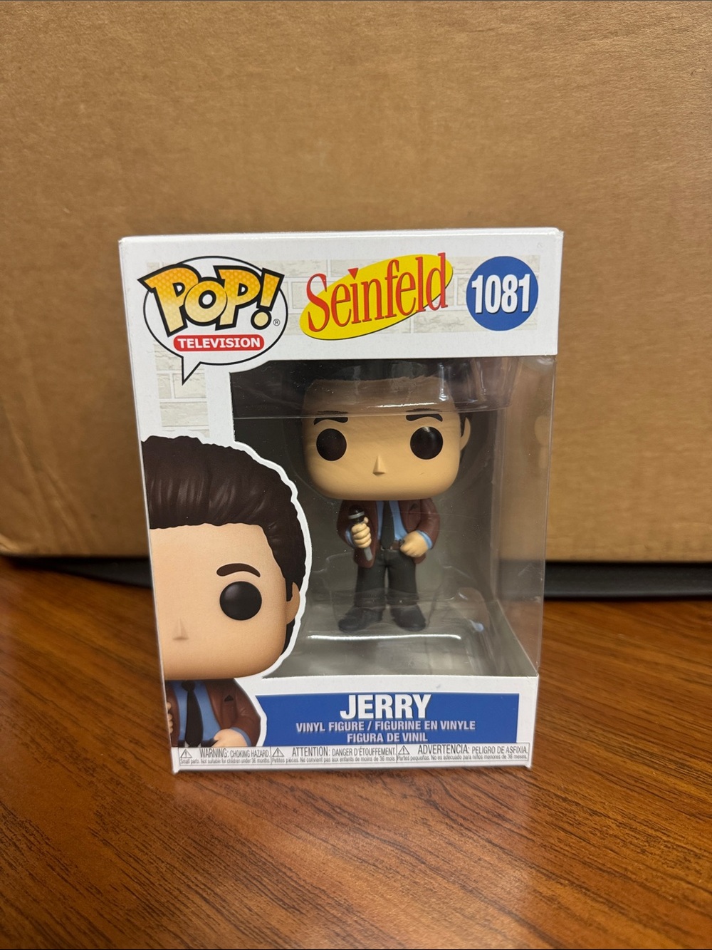 Funko Jerry Seinfeld Pop! Vinyl - Brown Jacket, Blue Shirt